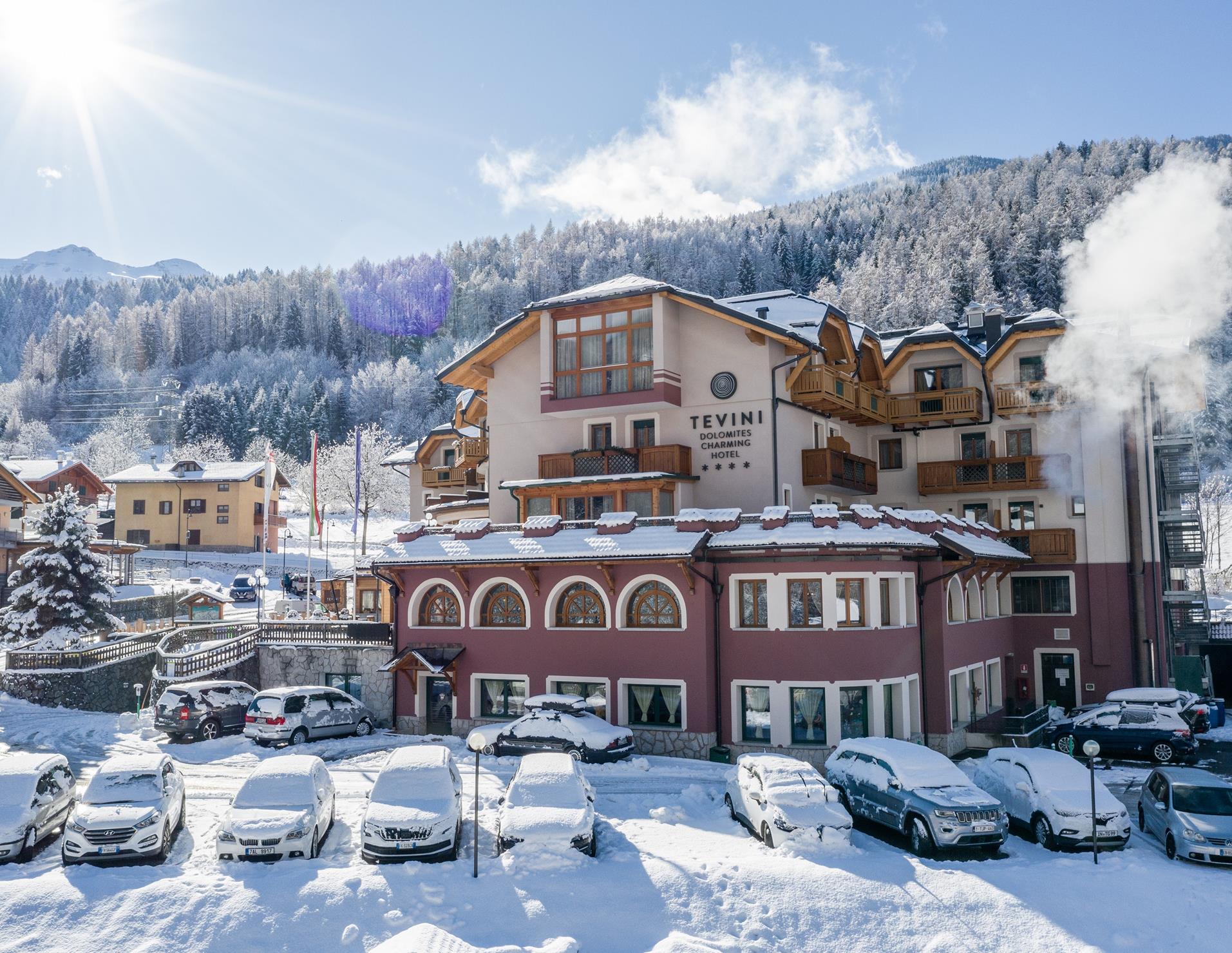 Tevini Dolomites Charming Hotel - Aerial View