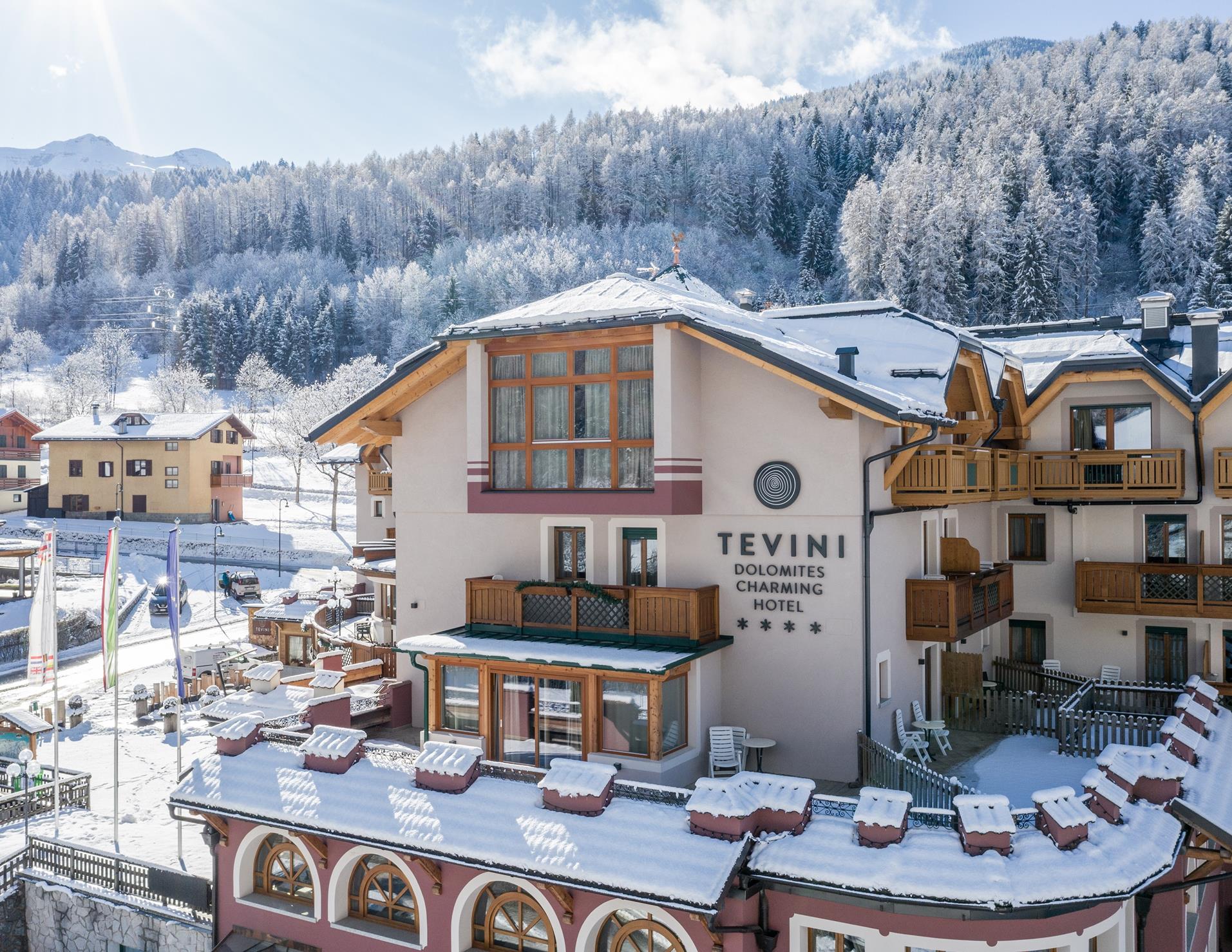 Tevini Dolomites Charming Hotel - Exterior parking places